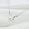 Exquisite S925 Silver Antler Necklace with Freshwater Pearl - Ideal Christmas Gift