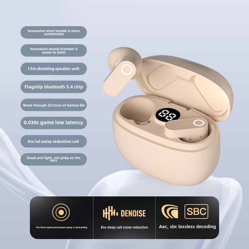 Новая беспроводная Bluetooth-гарнитура S619 — это по-настоящему беспроводные внутриканальные наушники с шумоподавлением для девушек, обеспечивающие сверхдолгую службу и высокое качество звука.