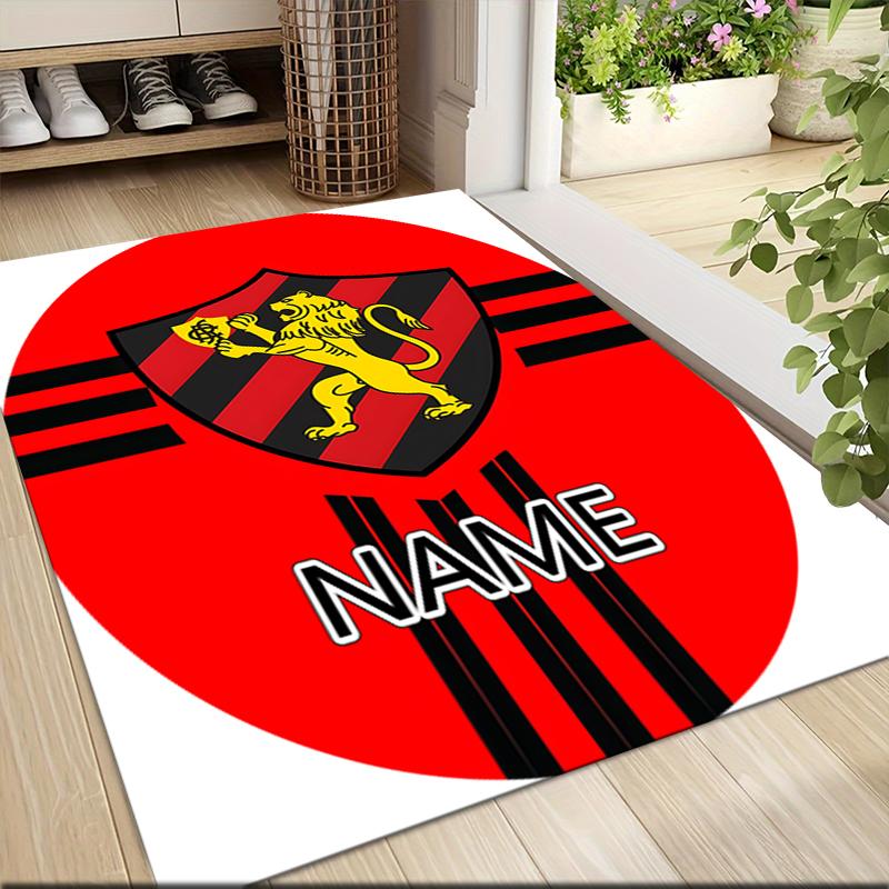 Custom Name Schalke Team Crest Carpet Rug Customizable Soft Washable Anti-Slip Home Living Room Sofa Mats Personalized Rug. 0909230