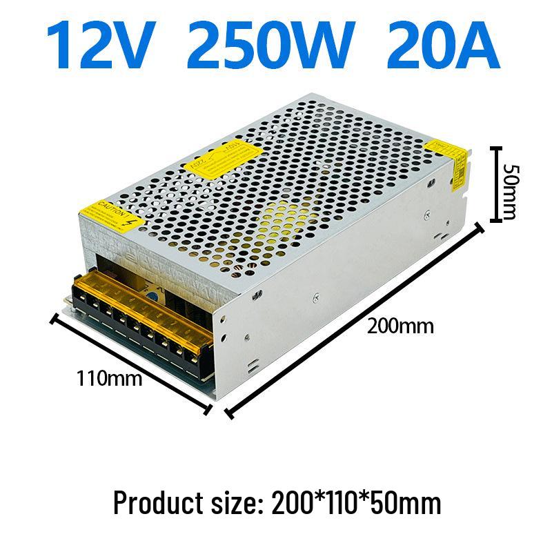 Импульсный источник питания 220 В на 24 В постоянного тока 15 А со светодиодным дисплеем, трансформатор 5 В/12 В