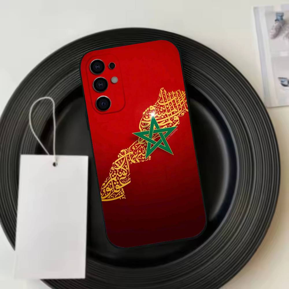 Morocco-O F-Flag Phone Case Black Silicone Soft For Samsung S25,S24,S21,S22,S23,S30,Ultra,S20,Plus,Fe,Lite