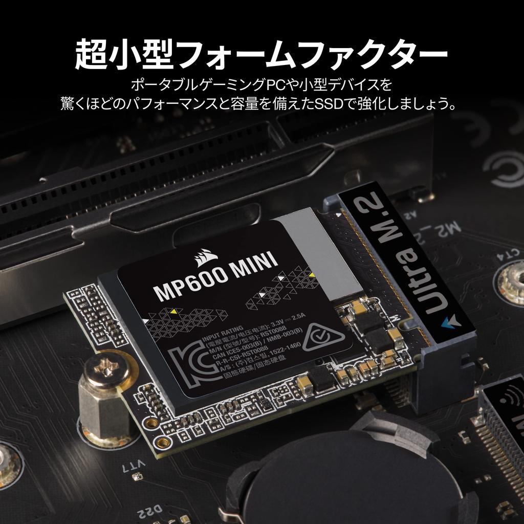 Corsair MP600 MINI Series TLC NAND Adopted 1TB PCIe Gen4 X4 NVMe 2230 Steam Surface Applicable M.2 Deck/Microsoft CSSD-F1000GBMP600MN