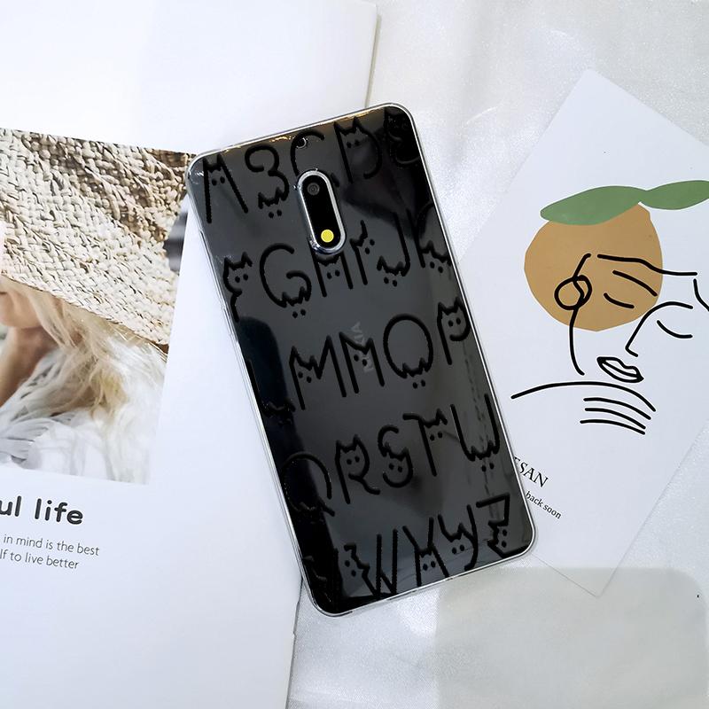 Чехол для телефона Kawaii Cat для Nokia 1 Plus 2 3 5 6 8 9, мягкая силиконовая задняя крышка для Nokia2 Nokia3 Nokia5 Nokia6 Nokia 7 Plus X6 X71