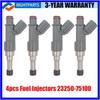 4 шт. 23250-75100 Форсунки топливные для Toyota Tacoma 2.7L 4Runner 05-14 23250-79155 2325 23209-79155075100 2320979155 FJ783