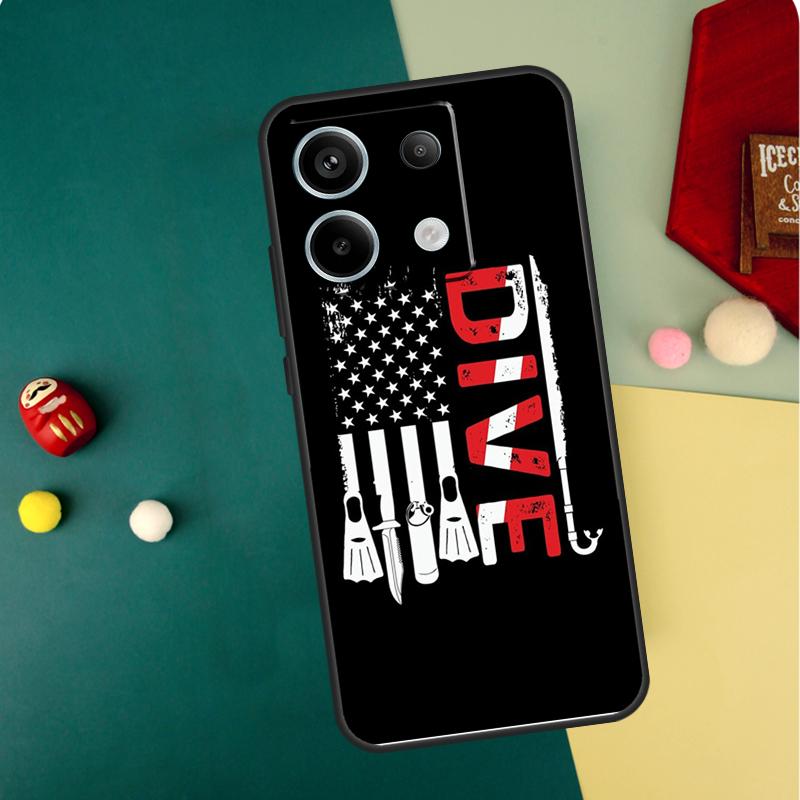Scuba Diving Diver Case For Xiaomi Redmi Note 14 Pro 13 12 11 10 15 Pro Plus Redmi 15C 14C 13C 10C 12C 15 Funda