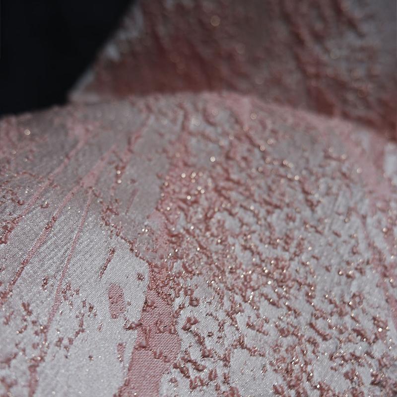 Абстрактный Неправильный 3D-узор из Частиц Жаккардовая Текстура Ткань DIY Модная Одежда Платье Пальто Уникальная Текстура Дизайнерская Ткань