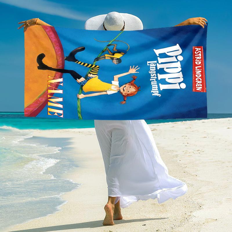 Personalized Fairy Tale Adventure Beach Towel Microfiber Beach Towel Thin Absorbent for Beach Swimming Yoga Bath Sports. 0910254