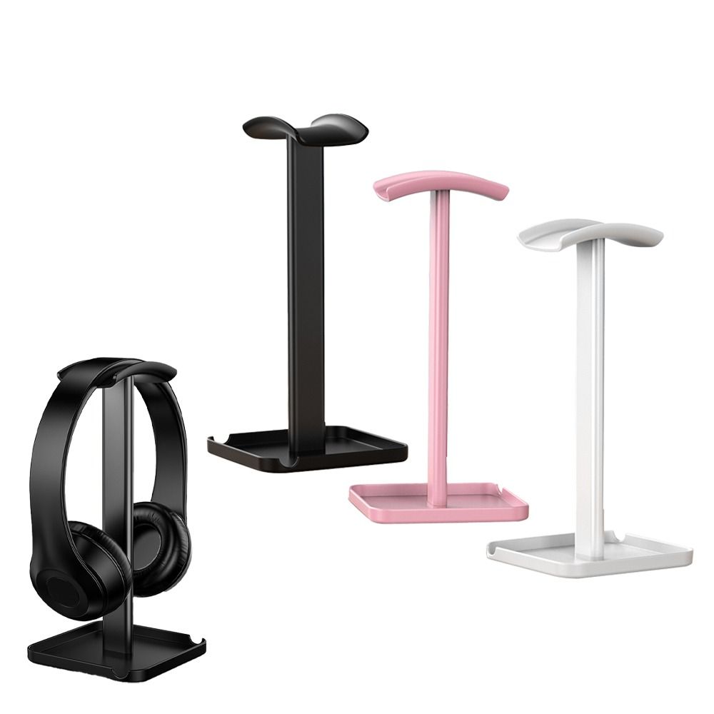 With Storage Tray Over Ear Headset Stand Detachable Earphone Display Rack  Space Saving