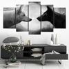 Wall Canvas Painting for Living Room Decoration, 5 Panel, Animal Wolves Frame, Modular Printed Poster