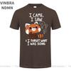 Funny Red Panda T Shirts Humor Cartoon Raccoon I Came I Saw I Forgot What I Was Doing Tshirt Streetwear Hip Hop Harajuku Tshirt