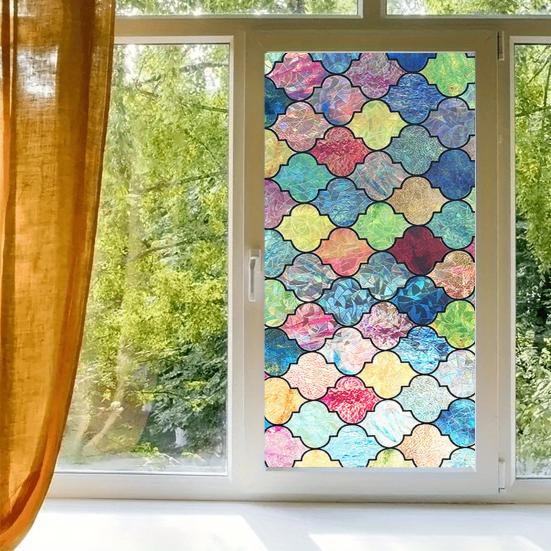 3D Пленка для конфиденциальности окон Декоративная Матовая Статическая Адгезия Съемная Многоразовая Дом Офис Ванная Комната УФ Солнцезащитная Наклейка На Стекло Покрытие