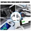 Адаптер-конвертер Micro USB/USB3.0 A Male to USB C Female с поддержкой быстрой зарядки и передачи данных с защитой от потери