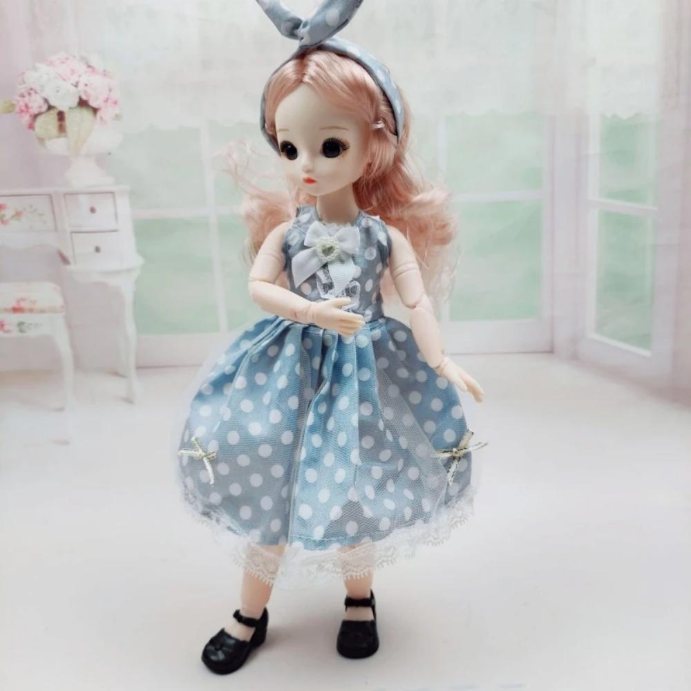 Одежда для куклы BJD 1/6 Милое платье Юбка Головной убор 30 см Кукла-принцесса Повседневный костюм Наряд Аксессуары для куклы Игрушка для DIY для девочки Подарки