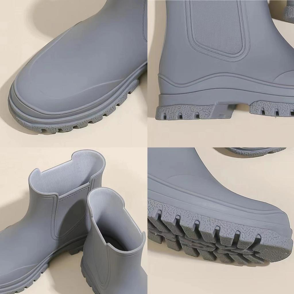 Сапоги женские резиновые Челси резиновые сапоги женские галоши водонепроницаемые резиновые нескользящие резиновые сапоги обувь для рыбалки и отдыха на воде Botas Lluvia Mujer