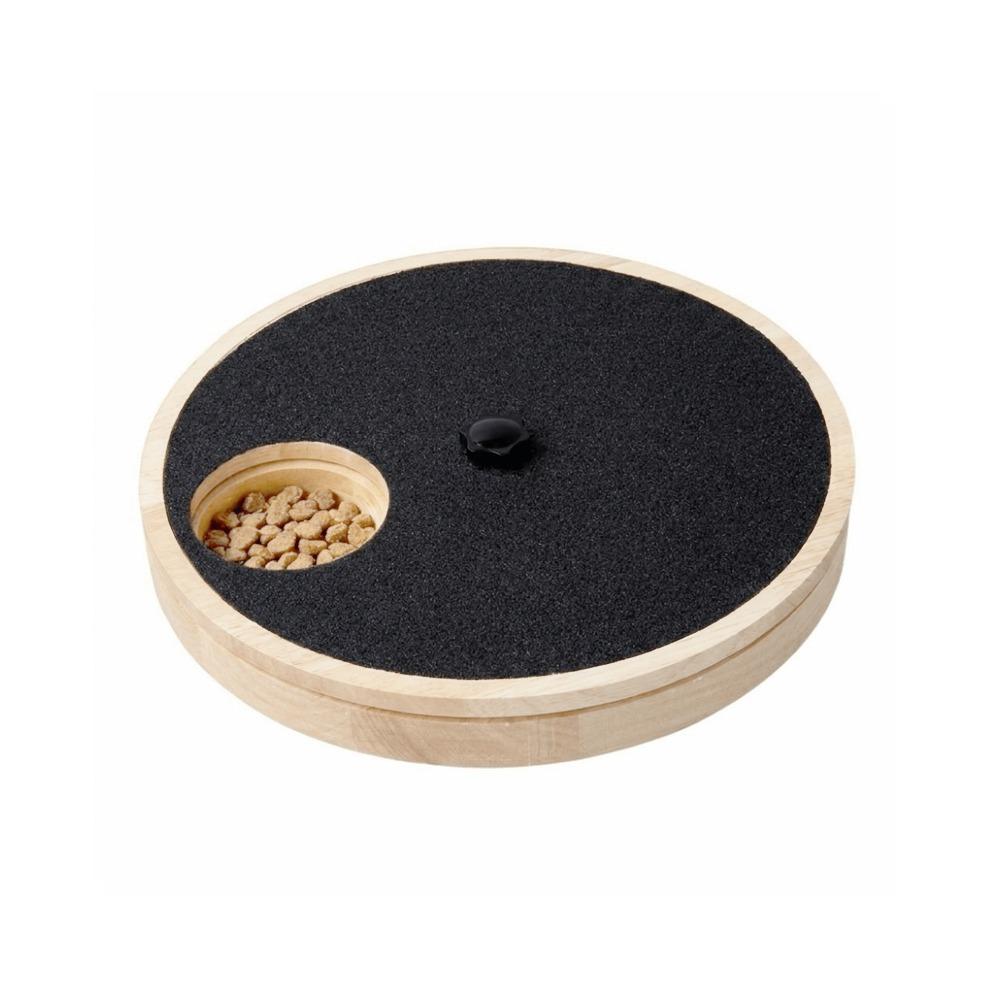 Solid Wood Nail Scratch Pad Rotating Dog Nail File Toy Dog Nail Grinding Pad Pet Grooming