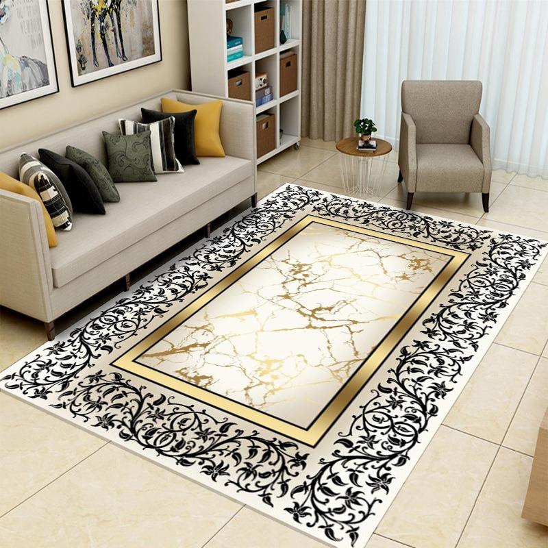 Ковер с нитяной отделкой в стиле легкой роскоши, шампанское, роскошный узор, противоскользящая подкладка для дивана в гостиной, ковер для прихожей, для дома, для спальни