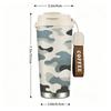 Blue Camouflage Pattern Stainless Steel Insulated Coffee Tumbler Vacuum Thermal Travel Mug Reusable Leakproof Cup for Commute Office Outdoor Sport