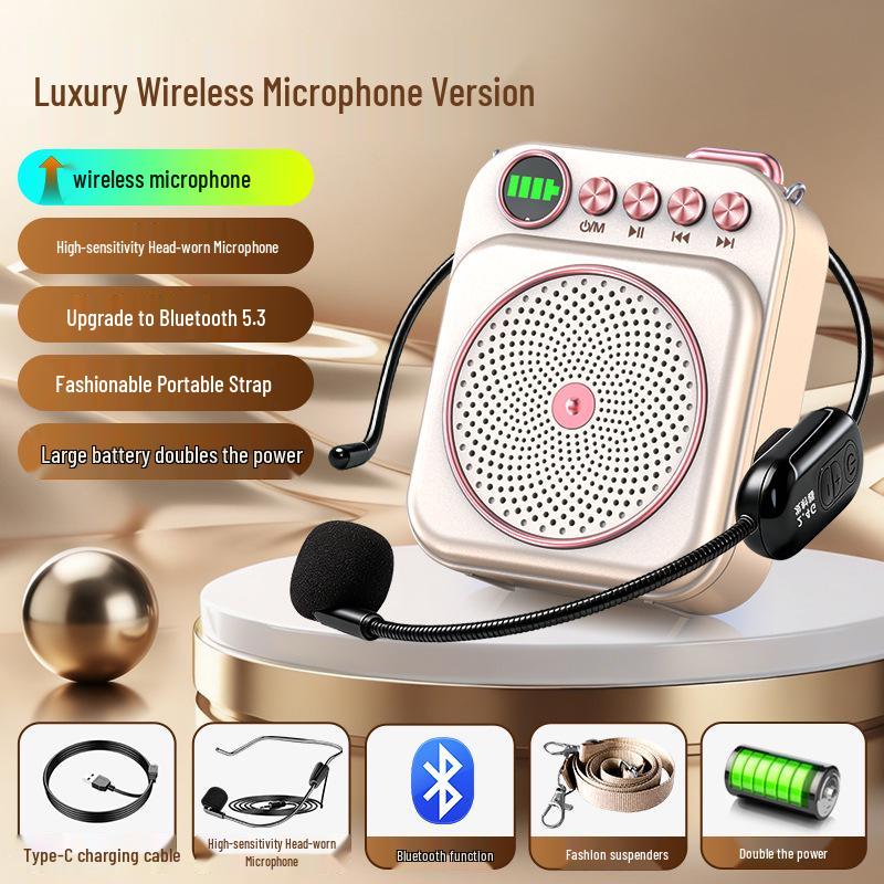 Wireless Bluetooth Microphone & Speaker for Teachers and Tour Guides