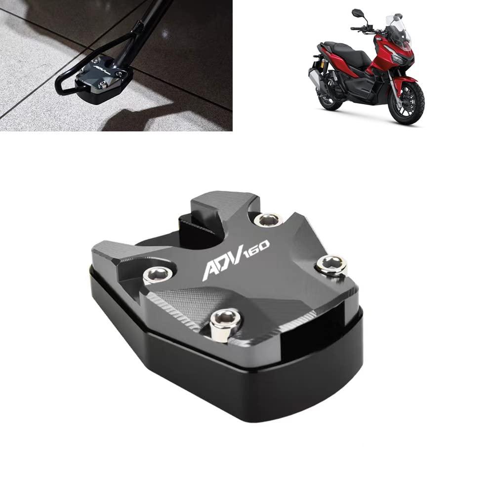 Пластина-удлинитель боковой подножки для мотоцикла Honda ADV160 ADV 160 2022-2023 2024 2025 (Серый)