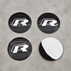 For VW Volkswagen Jetta MK5 Golf 4pcs 56mm Aluminum Car Wheel Center Hub Caps Stickers Emblem Badge For Volkswagen VW Golf 4 5 6 EE1