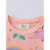 Foreign Trade Children's Clothing Pink Unicorn Girls' Dress Autum New Style Kidsren's Pure Cotton Long-Sleeved Princess Dress for Babies