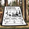 1 шт. K-pop, Cortis Уличный мягкий плед Ультраплюшевый, Теплый, Универсальный и Простой в уходе для кемпинга, и