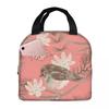 Vintage Bird And Botanical Branch Insulated Lunch Bag for School Cooler Thermal Food Box Tote Leakproof Lunch Boxes Container