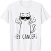 Эй, Рак, пошел ты, смешной мем-кот, средний палец, Fck Cancer, футболка