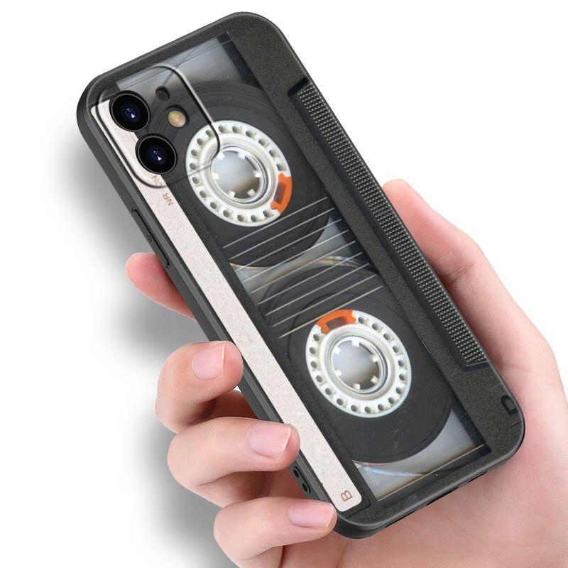 Винтажный чехол с кассетой в стиле ретро для Apple iPhone 14 13 12 Mini 11 Pro Max 7 8 XR X XS 7 8 Plus SE 2020 2022, чехол