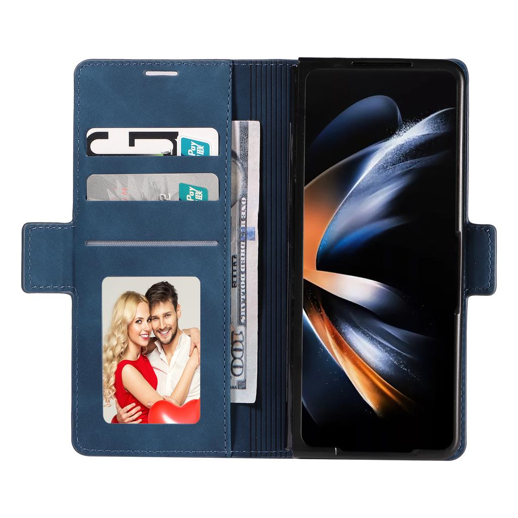 Роскошный ретро кожаный чехол для телефона Samsung Galaxy Z Fold 7 6 5 4 3 Fold7 Fold6 Fold5 Fold4 Кошелек Слот для карт Магнитная обложка-книжка