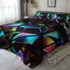 Colorful Geometric Abstract Pattern Duvet Cover Set All-Season Home High-Definition Print Cozy Bedding Stylish Duvet Bedding