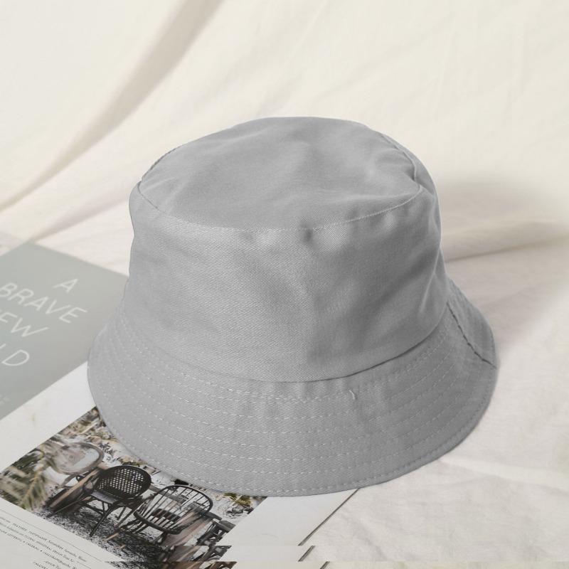 Bucket Hat Advertising Hat Summer Double-sided Basin Hat Embroidery Sunshade Sun Protection Hat Travel Hat Men