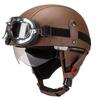 Vintage-Style Open Face Motorcycle Helmet Adults Unisex ABS Half With 3C Certification