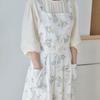 Pure Cotton Cotton Apron Floral Pattern Korean-style Apron Vintage Girls Apron  Gardening Works