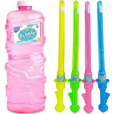 Aga Plus Giant Stick Soap Bubble Play 4p + сменный блок для мыльных пузырей 1000 мл Набор корейских детских игрушек