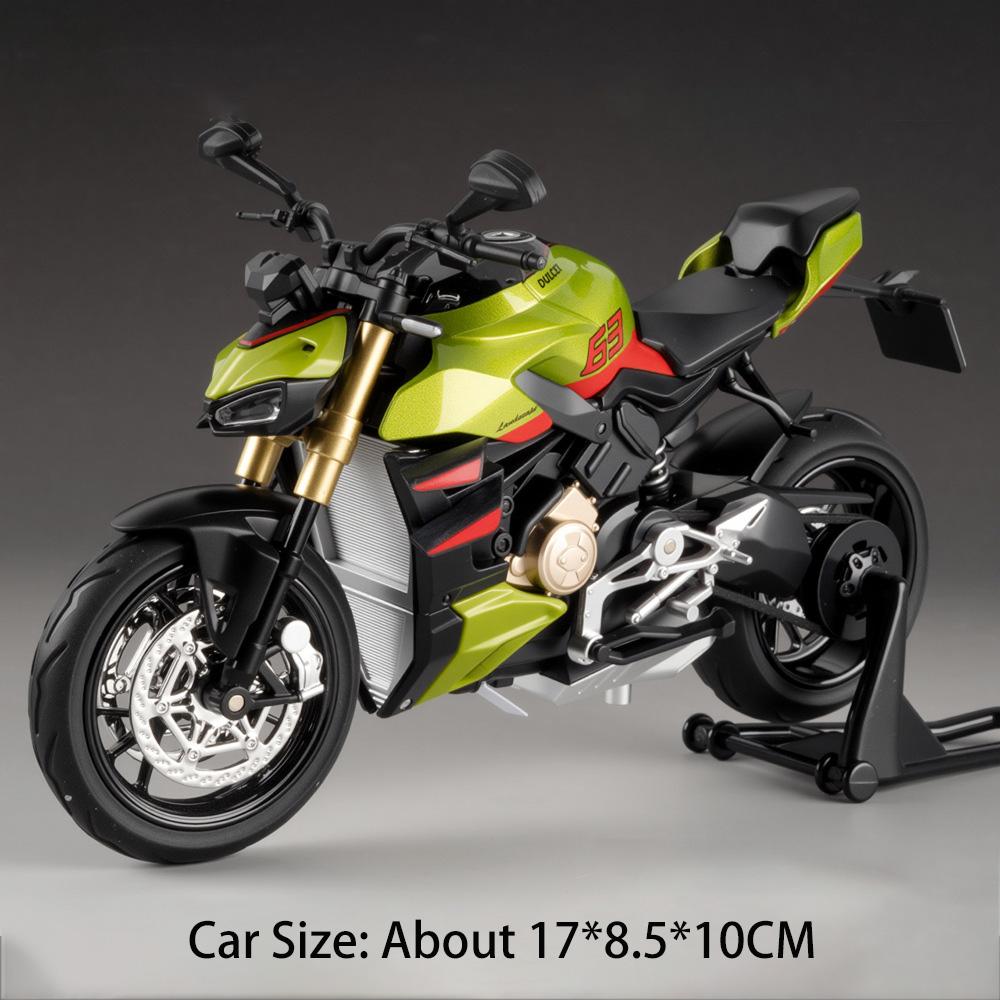 1:Масштаб 1:12 Z1000 V4S Модель автомобиля Игрушка Сплав Литье под давлением Модели с амортизацией Переднее колесо Поворотное Мотоцикл Для коллекционеров Хобби