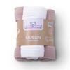 Diaper 70x80 muslin 3 pcs. color 12 dirty pink