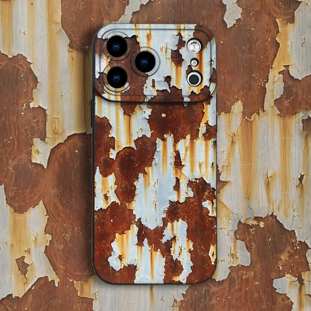 Ретро Металл Ржавый Узор Печатный Чехол для Телефона для Samsung S26 Ultra Fundas Galaxy S25 S24 S23 S22 S21 S20 FE A55 A35 A15 A54 Чехол