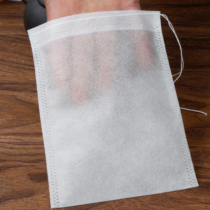 100/50 шт. одноразовые чайные пакетики из нетканого материала чайный фильтр-мешок специи кофе чайный ситечко с веревочкой заживляющий запечатанный чайный пакетик пустой мешочек