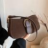 Retro Underarm Bag Autumn Winter New Fashion Simple Single Shoulder Crossbody Bags Women Casual Versatile Small Square Handbags