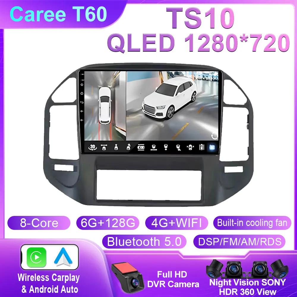 Головное устройство Android для Mitsubishi Pajero 3 V70 V60 1999-2006 Автомобильное радио Carplay Мультимедиа GPS Навигация WIFI+4G Нет 2din DVD