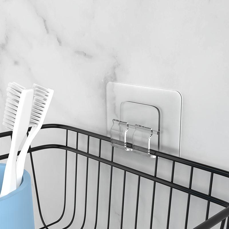 10 шт. многоцелевой накладной крючок для полки, кухонный держатель для крепления провода, аксессуары, прозрачный прочный вискозный крючок Beari