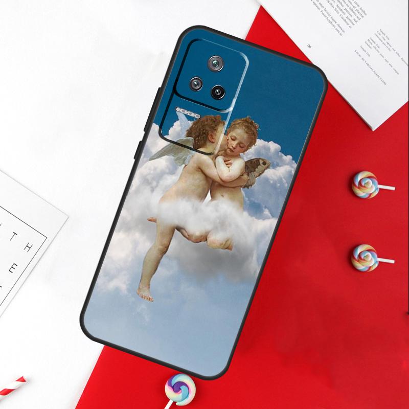 Чехол Ренессансные Ангелы В Небе для Xiaomi 15 Ultra 13 14 11T 12T 13T 14T Pro POCO X7 Pro X3 X5 X6 M6 F5 F6 Pro