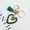 Natural stone keychain, bag pendant, bohemian style, creative decoration, heart-shaped jewelry