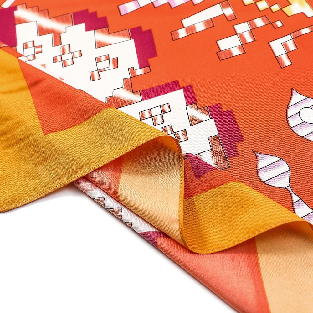 Elegant 130*130CM Luxury Brand Big Size Animal Print Scarf Women Square Twill Silk Scarf Flower And Horse Scarf Shawl