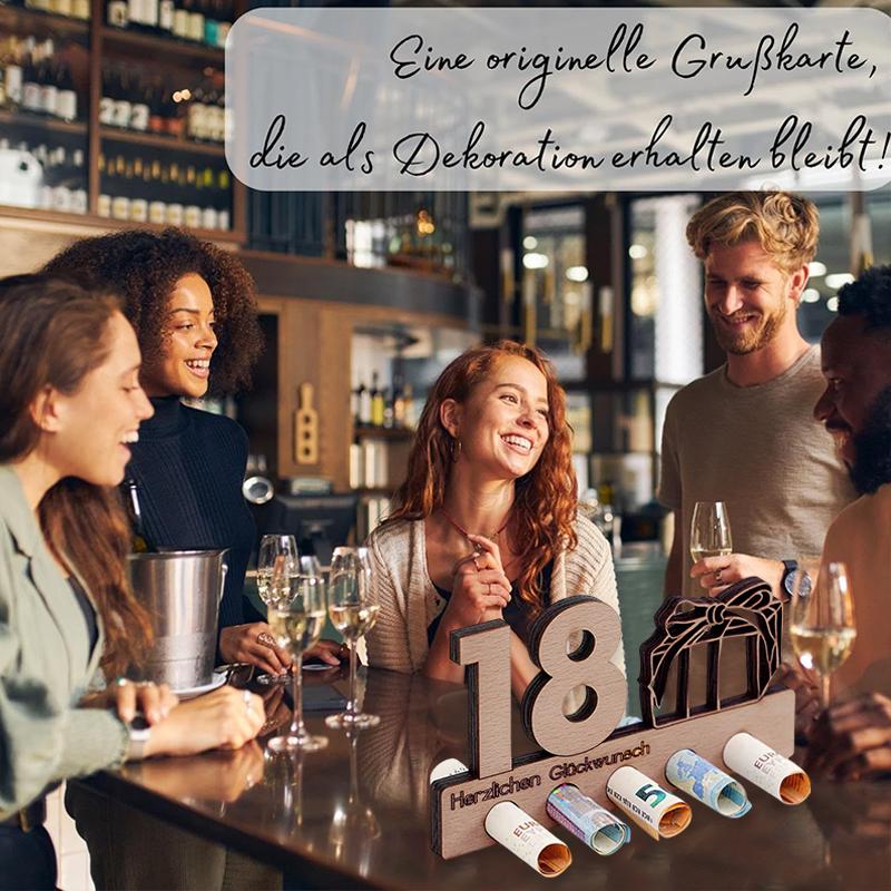 3D Wooden Money Clip Ornaments Friends Memorial Birthday Gift 40 Unique Cash Gifts 30 Party Decor 18 Birthday Gifts For 16 1PC