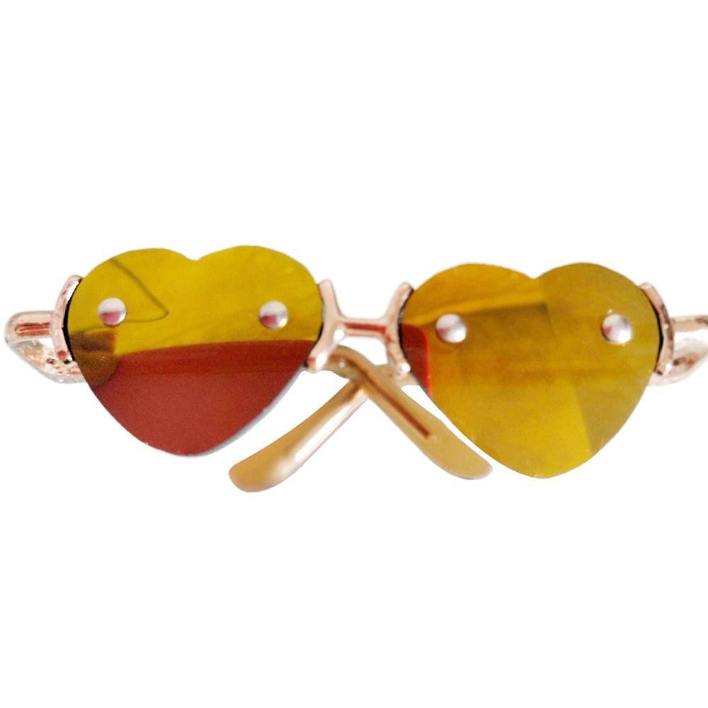 Mini Plush Doll Plush Doll Eyeglasses For 10/15cm Dolls Glasses Clothes Cute Heart Frame