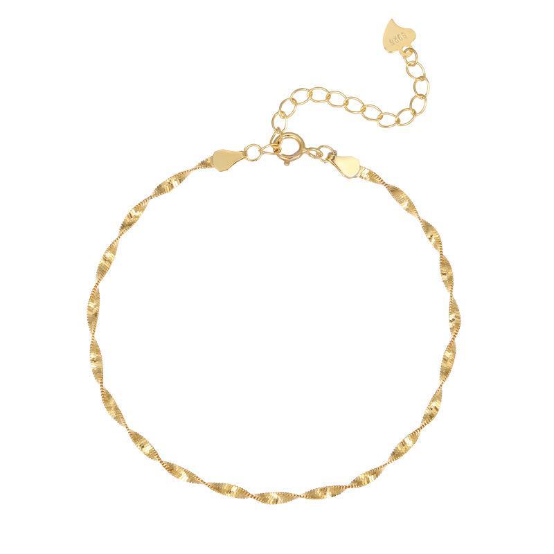 Браслет Banyan Tree S925 Silver Water Ripple — минималистичный женский летний аксессуар