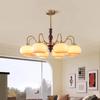 Vintage Wabi-Sabi Style Solid Wood Chandelier for Dining, Bedroom, or Study