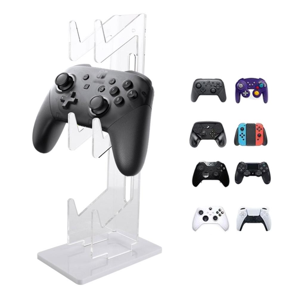 Acrylic 3-Layer Controller Holder Black Transparent Game Handle Display Stand Universal Stability Controller Display Shelves
